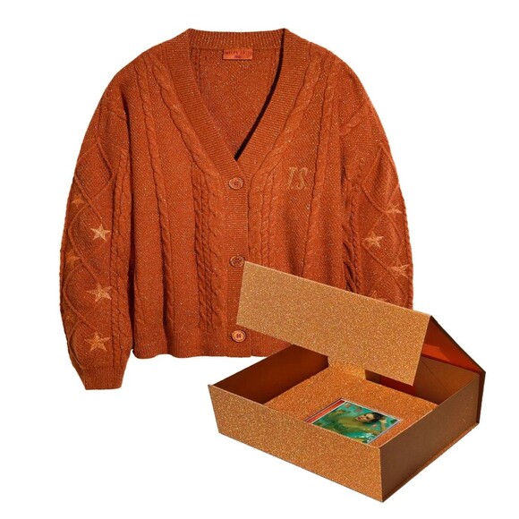 Taylor Swift The Life Of A Showgirl Cardigan Box Set Orange Size XS/S IN HAND - Picture 1 of 11